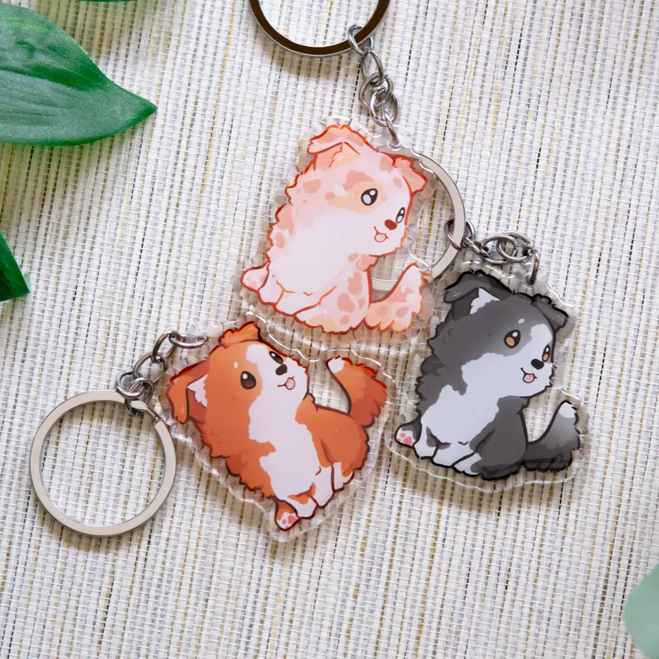 miamouz-border-collie-sheltie-keychain-braun-wei-acryl image 1