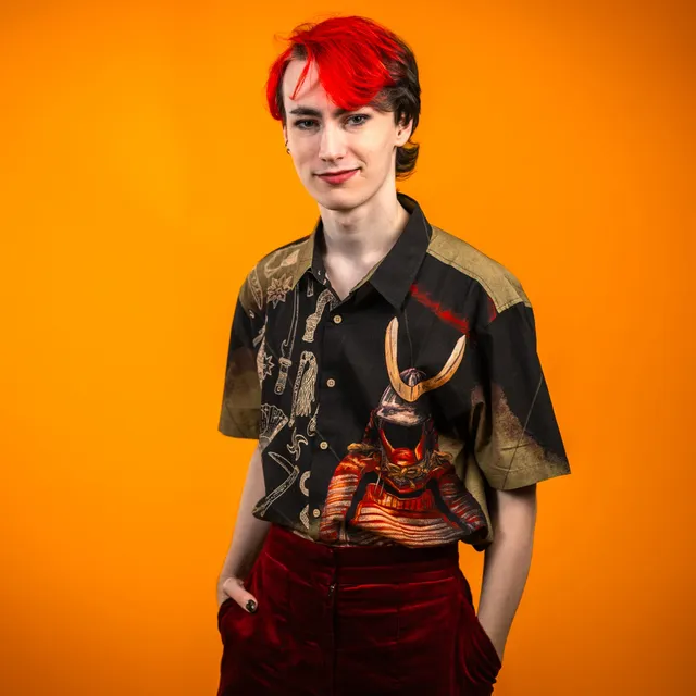 kabujiro-clothing-samurai-tiger-button-up-hemd-unisex image 1