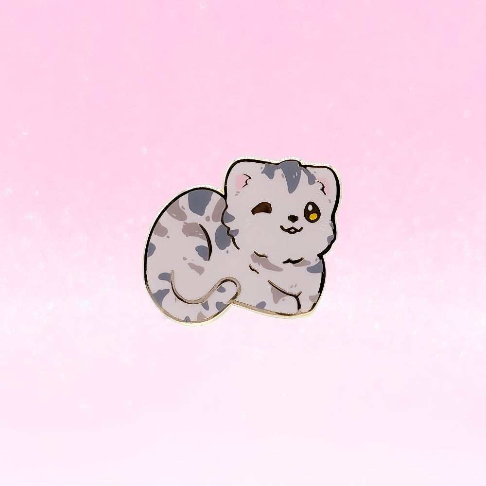 miamouz-graue-katze-emaille-pin-europ-isch-kurzhaar image 1