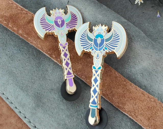 katzenjammerpins-warrior-s-axe-emaille-pin-set-2-pins image 1