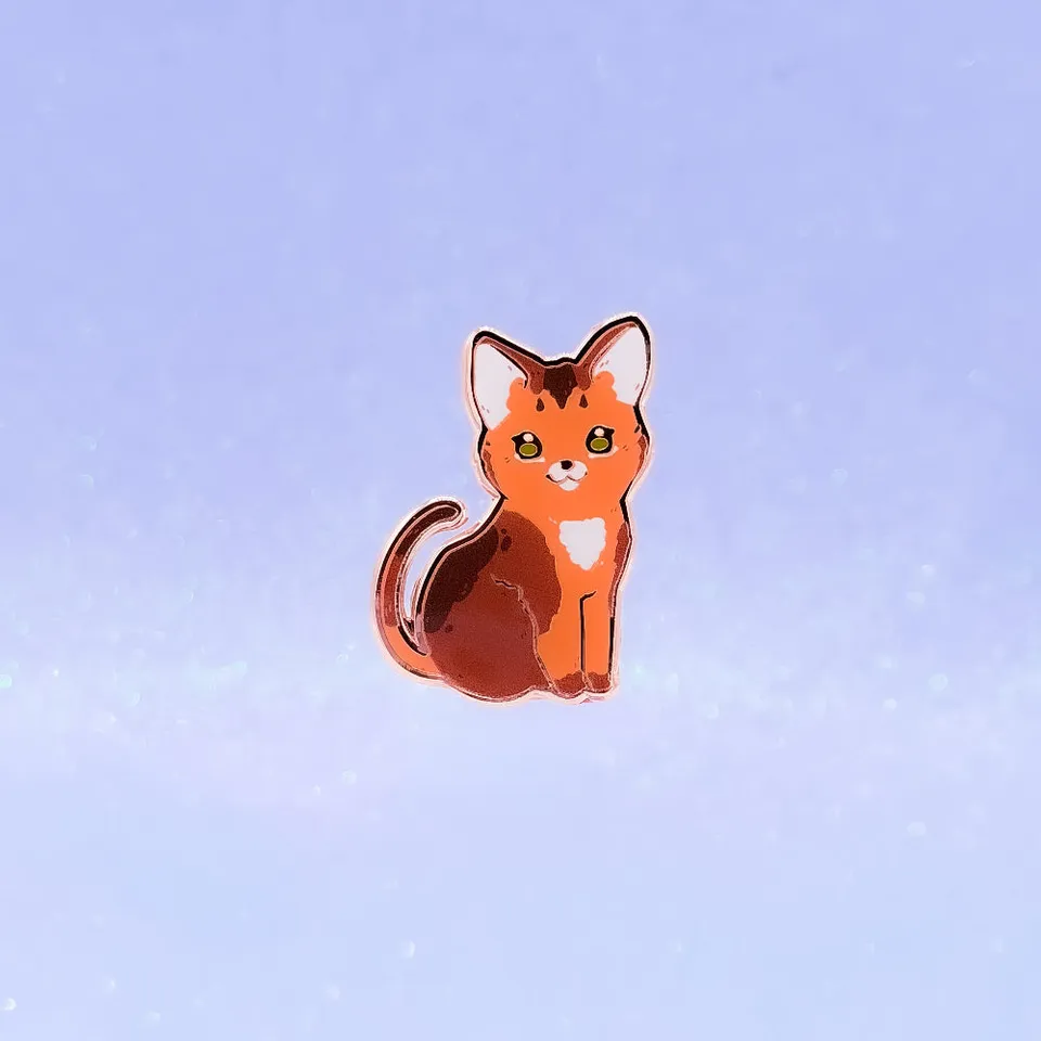 miamouz-abyssinian-cat-emaille-pin-25x35mm-pastell image 1