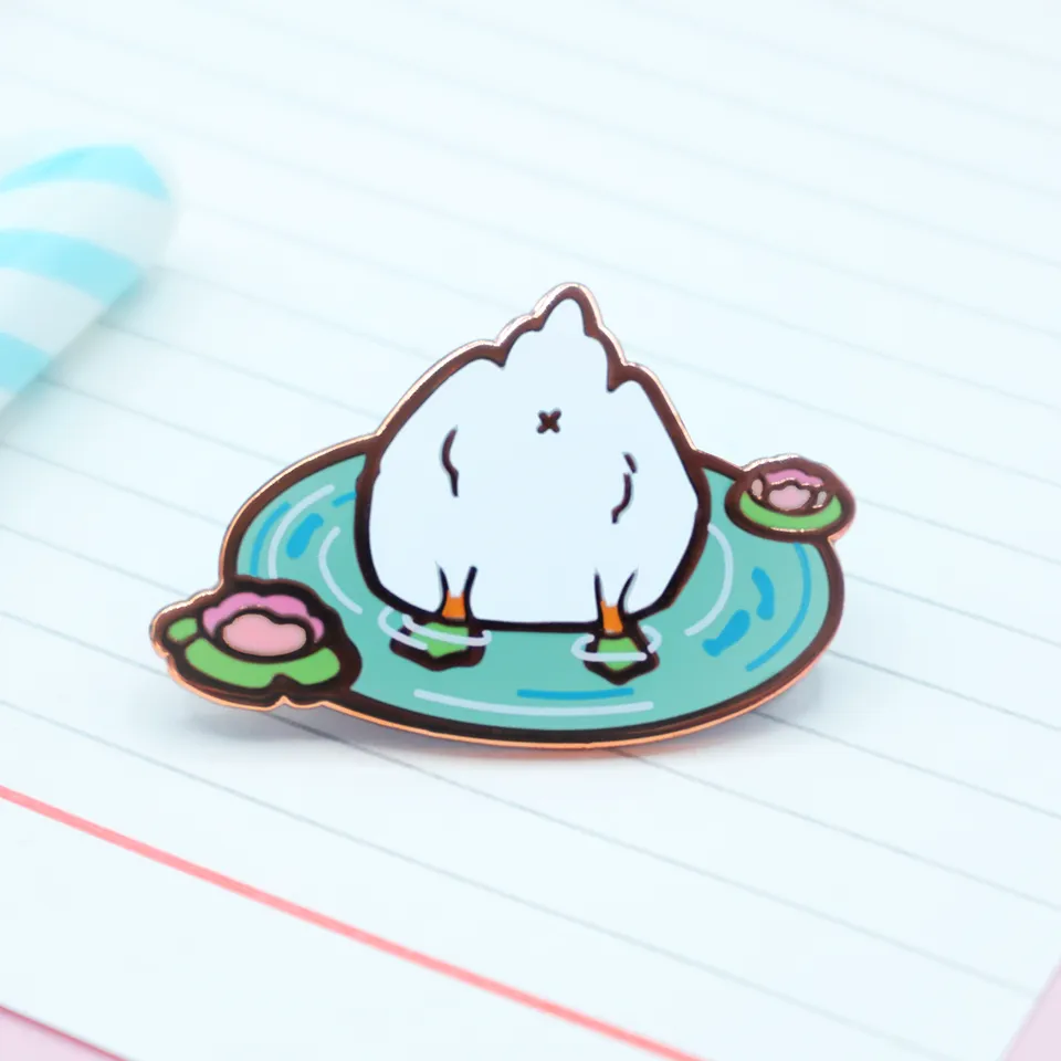 miamouz-enamel-pins-duck-butt-emaille-pin-ente-37mm image 1