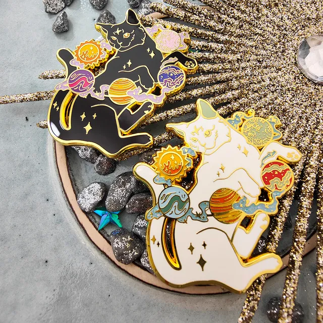 katzenjammerpins-galaxy-cat-hard-enamel-pin-schwarz image 1