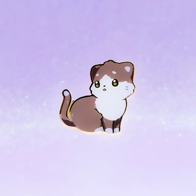 miamouz-tuxedo-europ-isch-kurzhaar-emaille-pin-katze-31-mm image 1