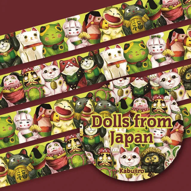 kabujiro-washi-tapes-japanese-dolls-washi-tape-20mm-x-10m image 1