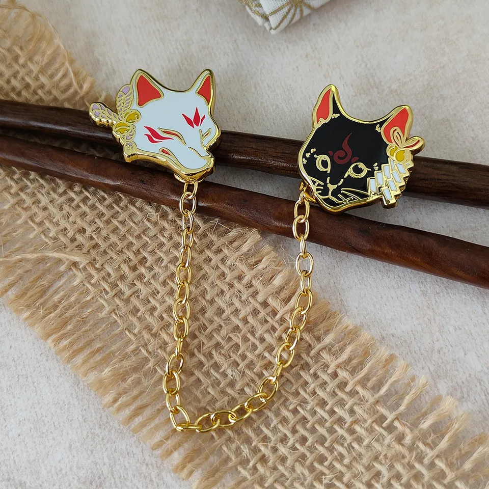 katzenjammerpins-kitsuneko-collar-pin-set-lp241-2-kette image 1