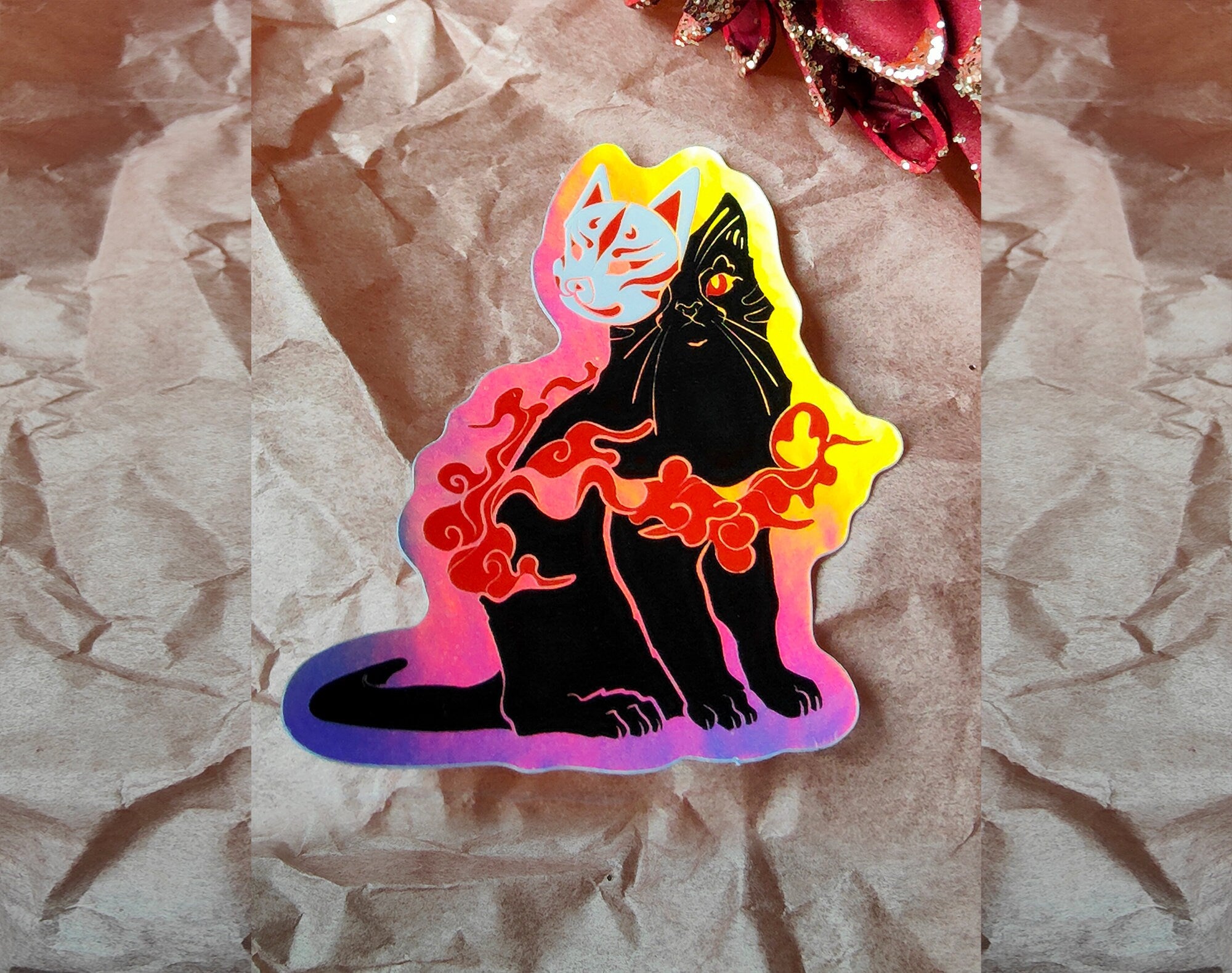 katzenjammerpins-holo-sticker-small-set-3-teilig-catsune image 2