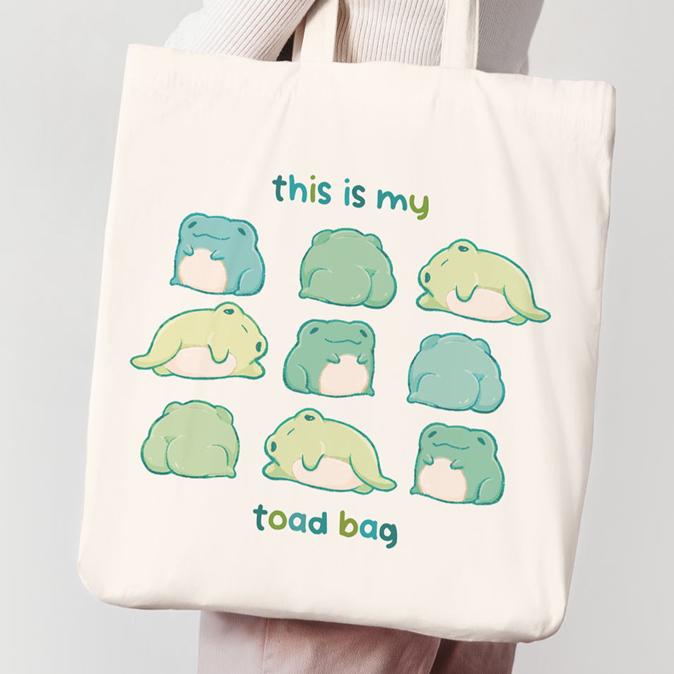 miamouz-this-is-my-toad-bag-tote-bag-frosch-baumwolle image 1