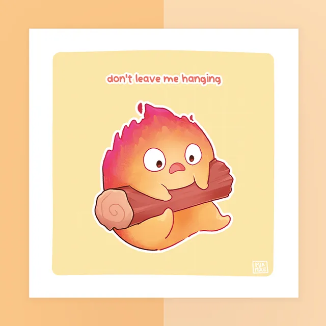 miamouz-don-t-leave-me-hanging-kunstdruck-15x15-pastell image 1
