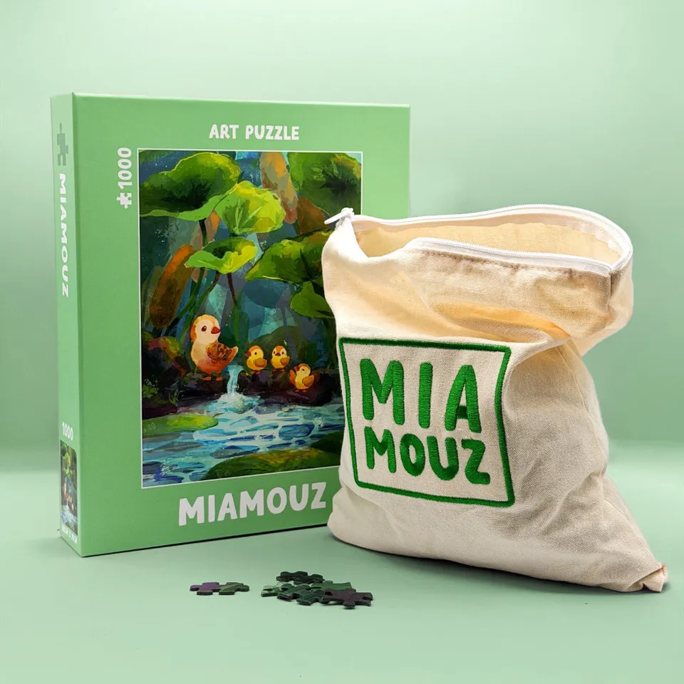 miamouz-duckling-adventure-puzzle-1000-teile-70x40-cm-enten image 1
