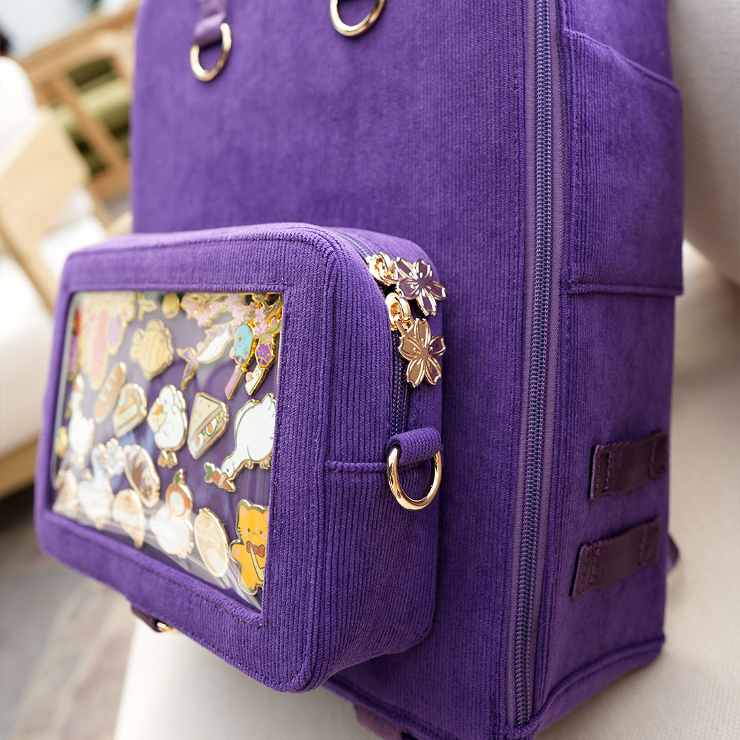 katzenjammerpins-violet-ita-bag-rucksack-gold-lila-31-cm image 2