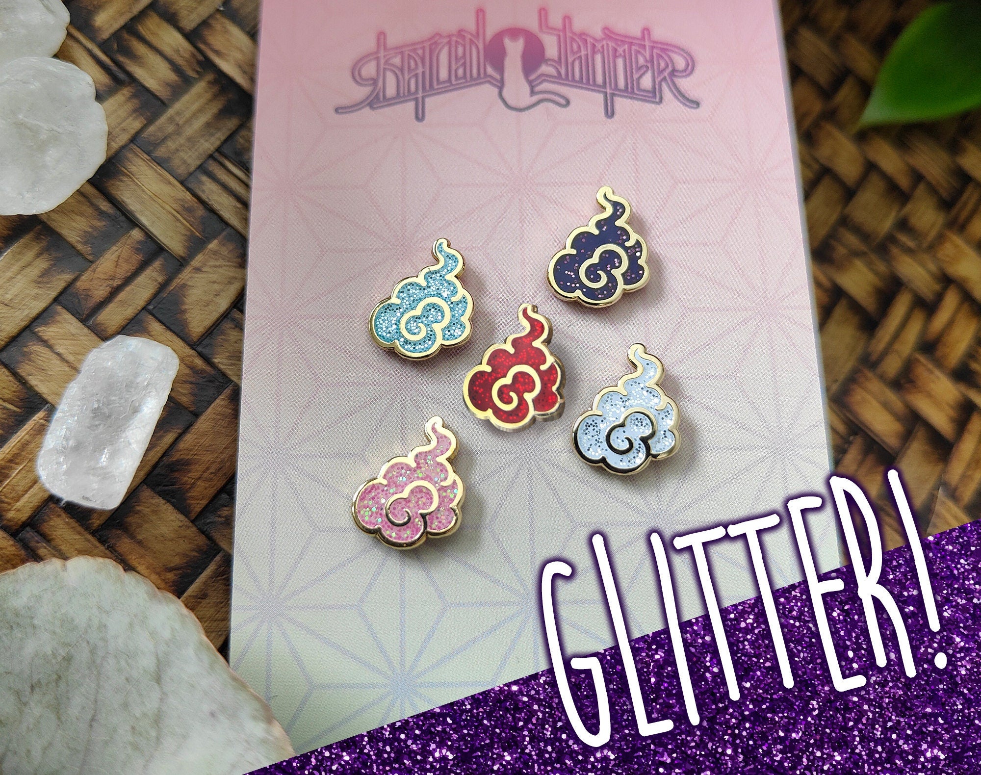 katzenjammerpins-glitter-cloud-minipin-white-lights-wei-gold image 1