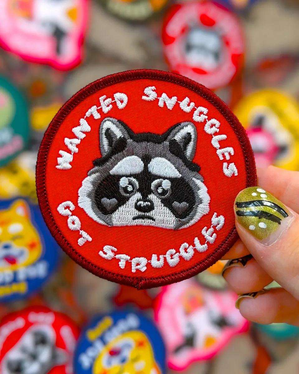 kabujiro-wanted-snuggles-got-struggles-patch-zum-aufb-geln-7-5-cm image 1