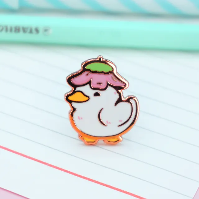 miamouz-enamel-pins-flower-duck-emaille-pin-24x20 image 1