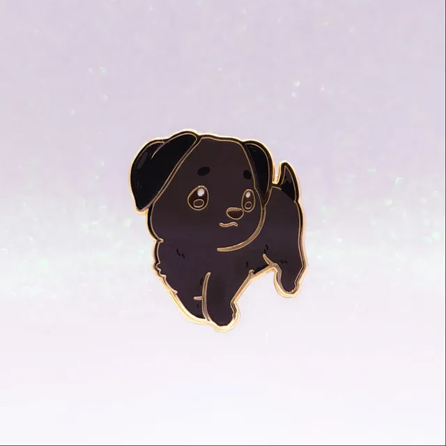 miamouz-labrador-retriever-emaille-pin-schwarz-normal image 1